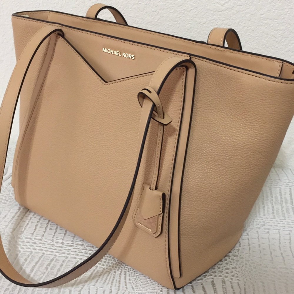 New Michael Kors pebbled leather Whitney tote bag
